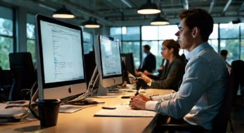 Ich erinnere mich an die ständige Hektik im Büro (1/10)